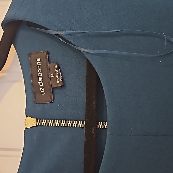 Dark Green Liz Claiborne Dress Size 14 - Picture 2 of 7